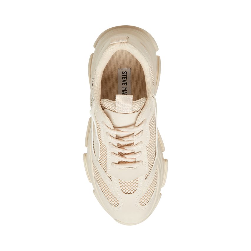 Beige Steve Madden Possession Women's Sneakers | PH 1342VFC